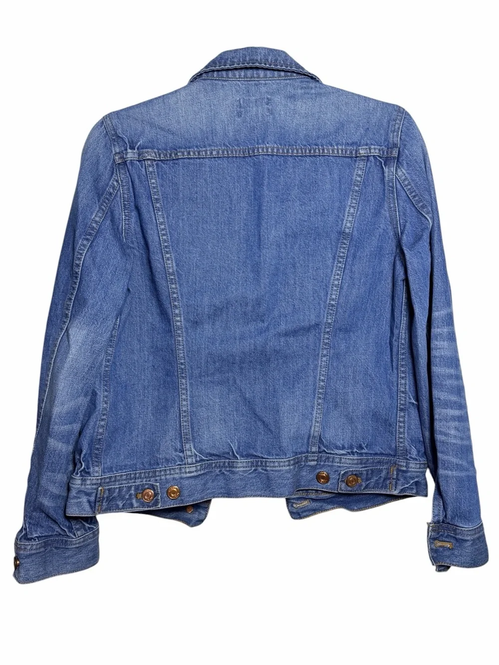 J.Crew Denim Classic Jean Jacket Medium Wash Stretch Trucker Size S